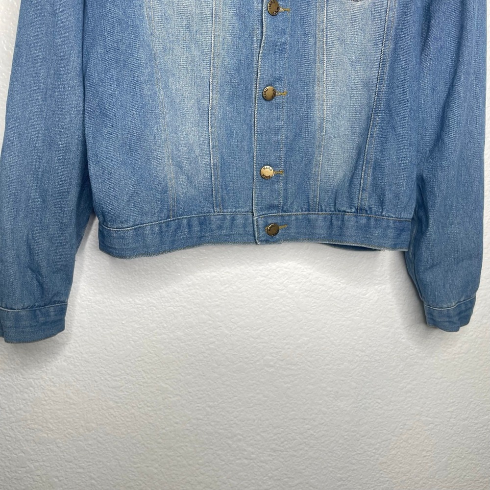 Hard Rock Hotel Casino Tampa Denim Jacket Mens Medium Blue Trucker Light Wash - Picture 12 of 12